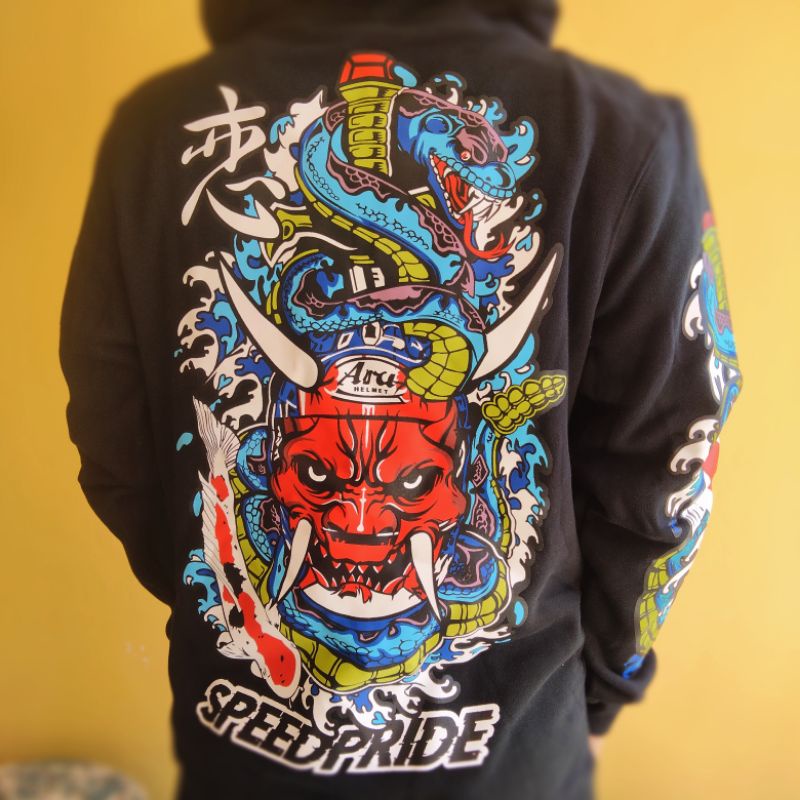 HOODIE KOI HOODIE SUNMORI JAKET SUNMORI SWEETER SUNMORI HOODIE SPEED PRIDE KOI JAKET MOTOR SWEETER M