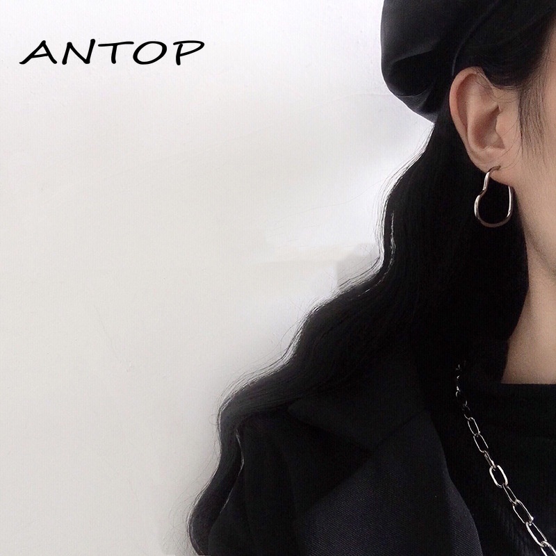 Hip Hop Anting Rantai Desain Beruang Gaya Untuk Wanita Aksesoris Fashion  ANTOP