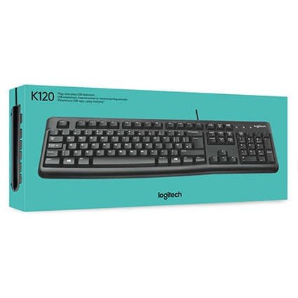 Logitech Wired Keyboard K120 (USB Keyboard) Original