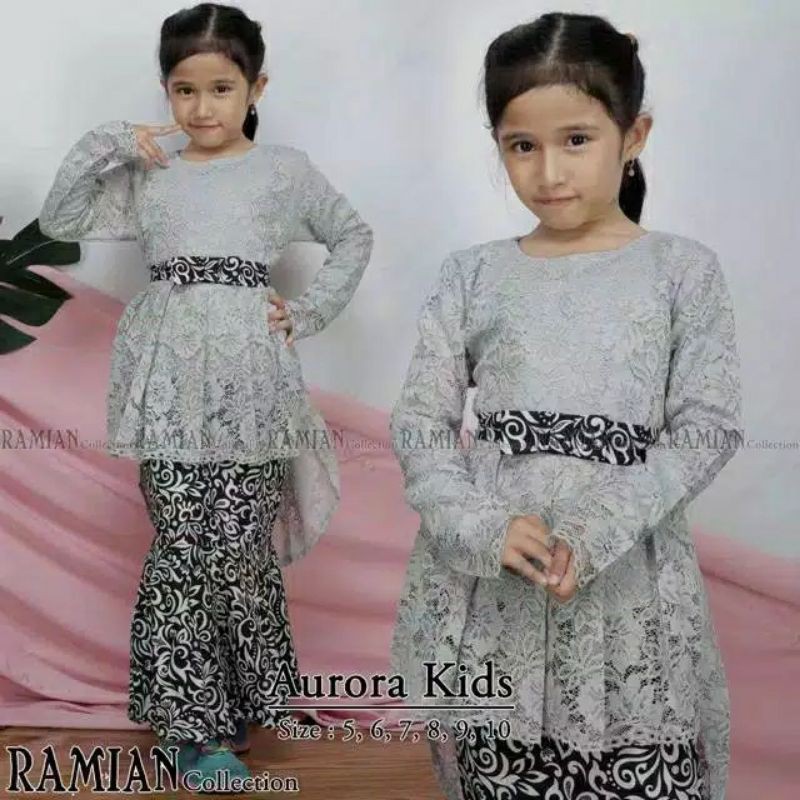 SETELAN KEBAYA ANAK AURORA / KEBAYA ANAK PINGUIN / KEBAYA ANAK SD / KEBAYA KARTINI