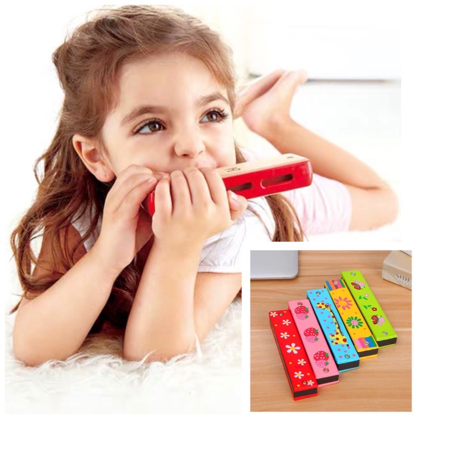 TERLARIS PROMO NEW PRODUK Mainan Anak Alat Musik Harmonika Musical Toy 16 Holes Alat Musik Tiup / Harmonica No.1031