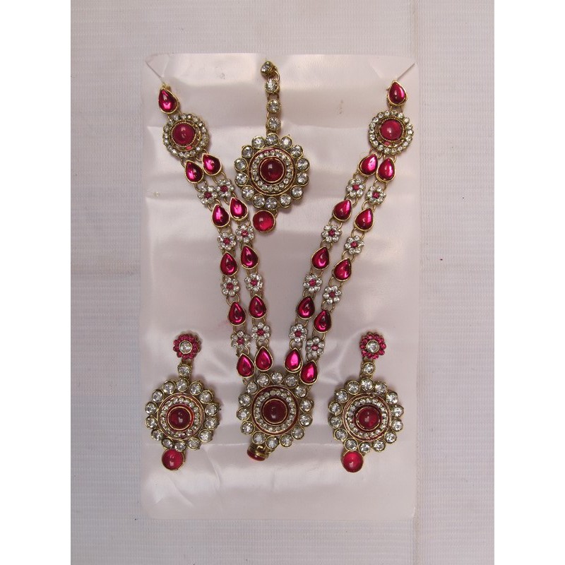 AKSESORIS INDIA SET KALUNG TIKA ANTING A