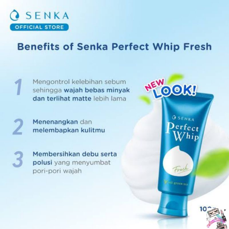 ☃Cutezz_Ching1☃Senka Perfect Whip Fresh Anti Shine Facial Foam