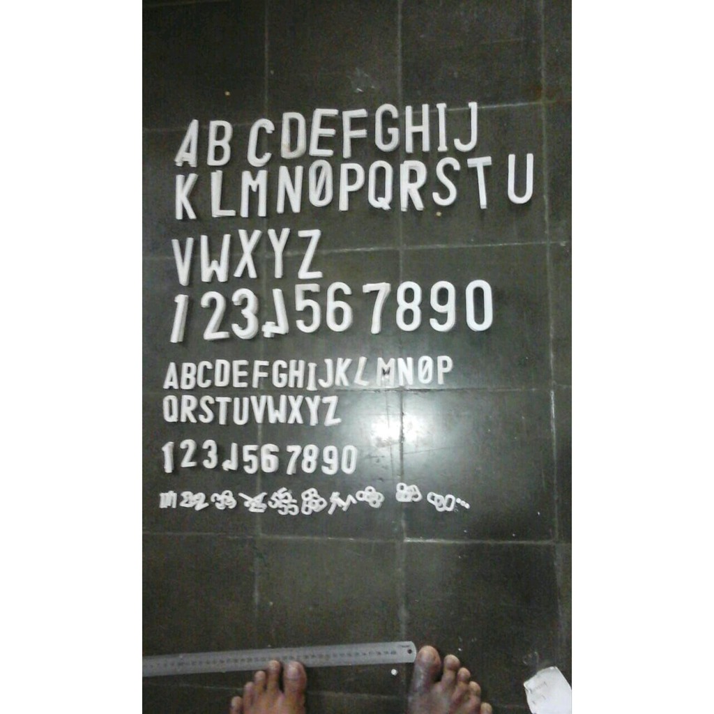 Mal Angka Huruf Cetakan Plat Nomor onderdil