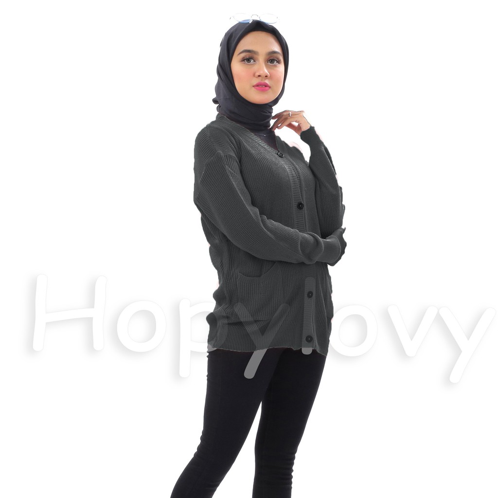 HOPYLOVY SALE - Cardigan Rajut Wanita Merissa Outer