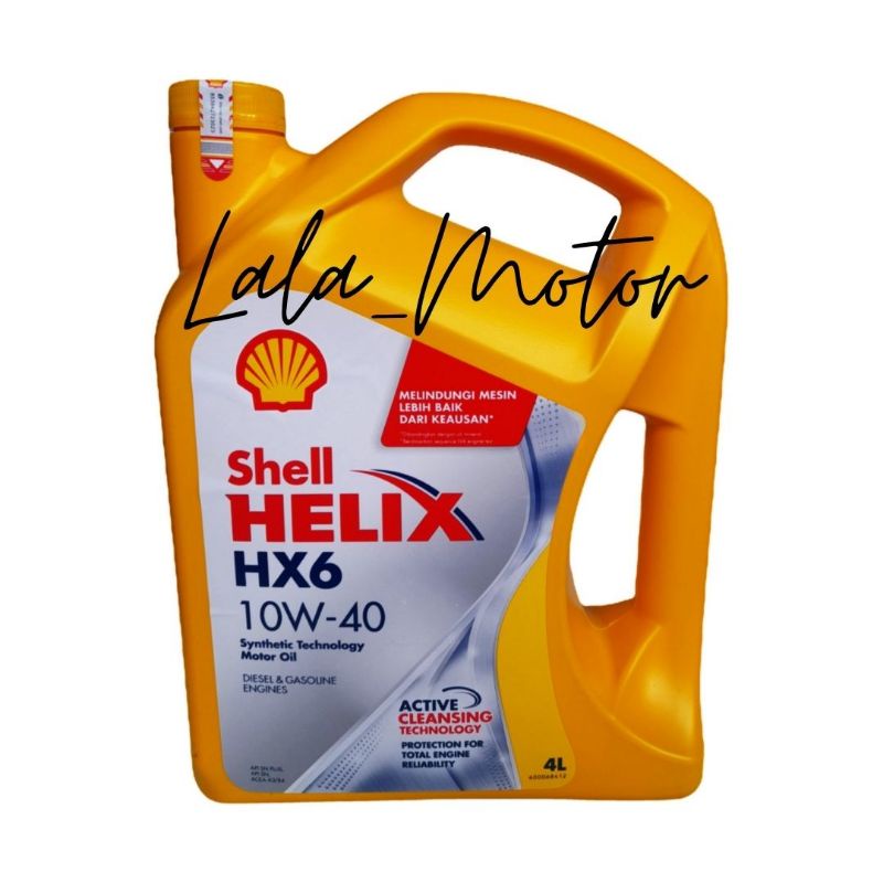 Oli Shell Helix HX6 4L/Oli mobil 10w40
