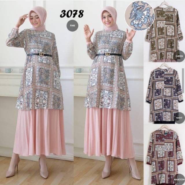 GAMIS PLISKET MOTIF/PAKAIAN MUSLIM BUSUI FRIENDLY/BAJU PANJANG PRISKET/MAXI DRESS IMPORT ORI MOSCA
