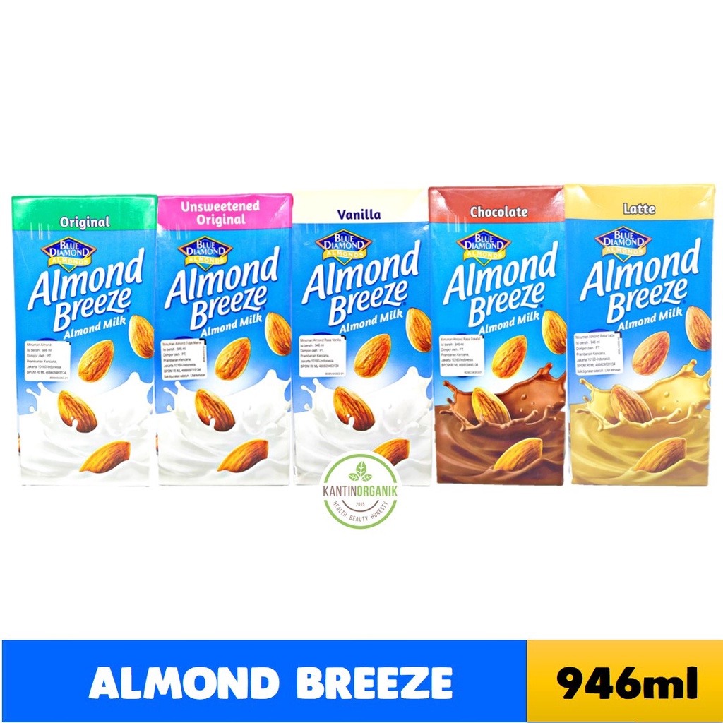 

Susu Almond Breeze Blue Diamond - Original - Unsweetened Original - Vanilla - Chocolate - Latte 946ml