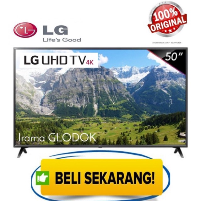 NEW  LED TV LG 50 Inch 50UK6300 Digital Smart UHD 4K TV Garansi Resmi