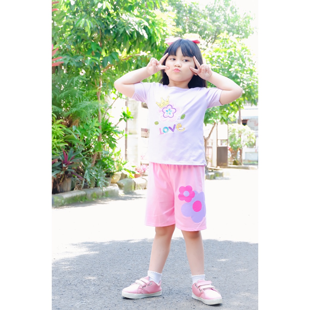 PROMO 10.10 KELFI SETELAN / SET BAJU ANAK CEWEK BORDIR USIA 1- 8 TH &quot;SWEET EDITION&quot;