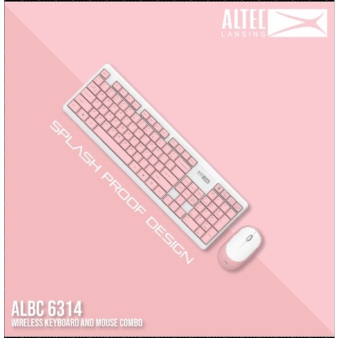 Altec Lansing ALBC6314 / ALBC-6314 Keyboard and Mouse Combo Wireless