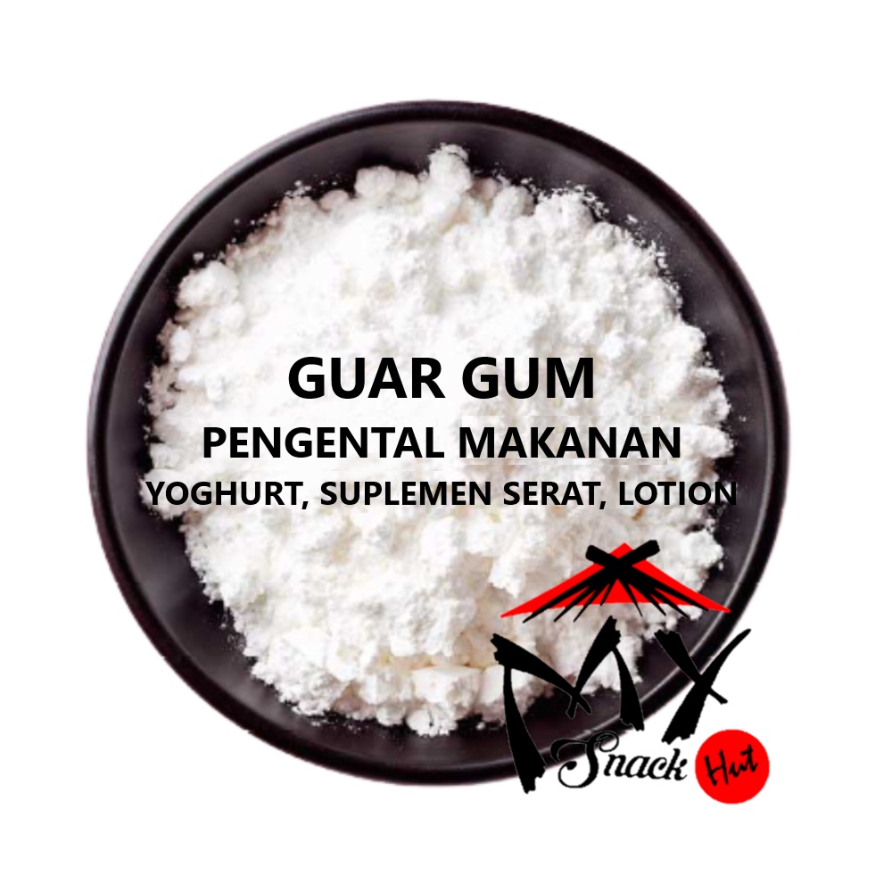 GUAR GUM FOOD GRADE 50GR - PENGENTAL MAKANAN PENSTABIL PENGEMULSI BARREL O SLIME GAM YOGHURT SERAT VEGAN