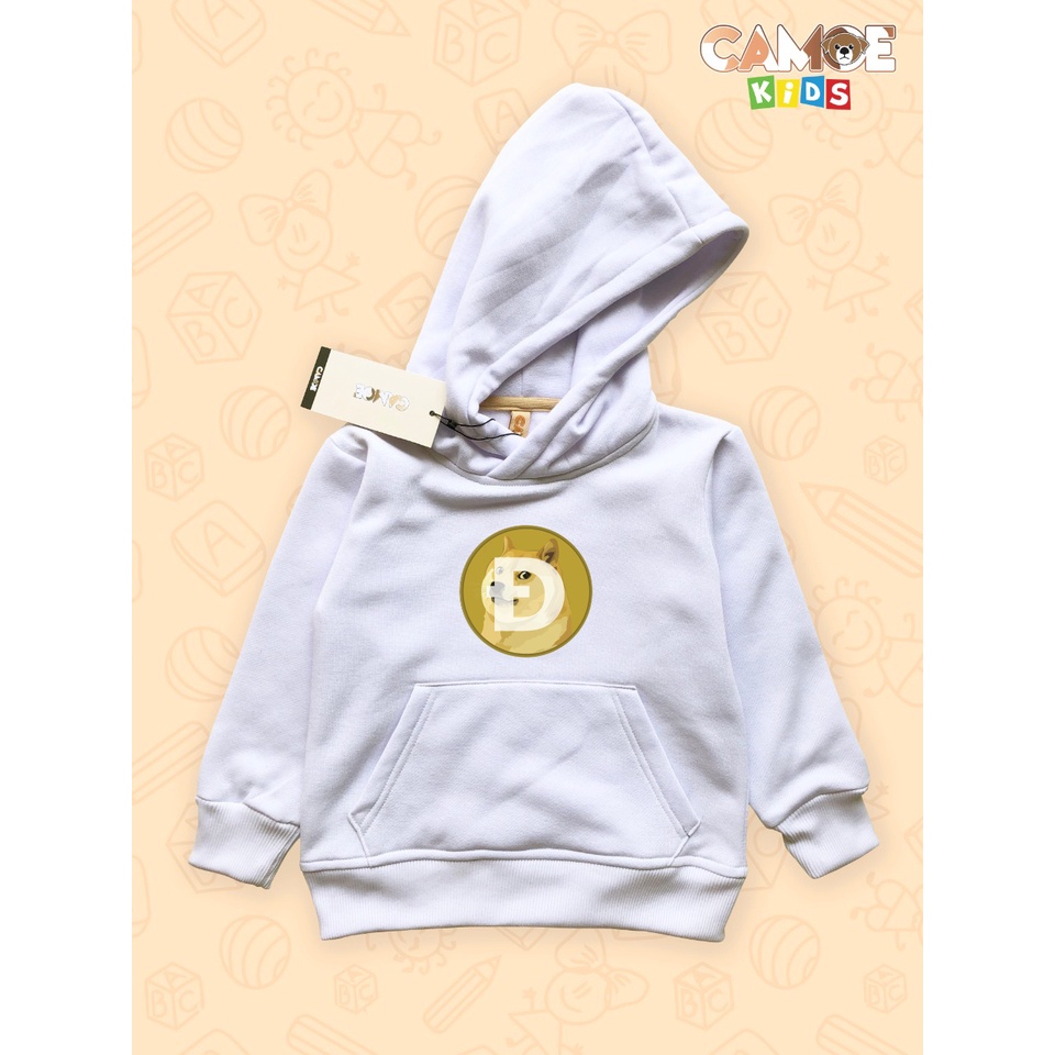 jaket hoodie anak kids premium doge coin koin doggie