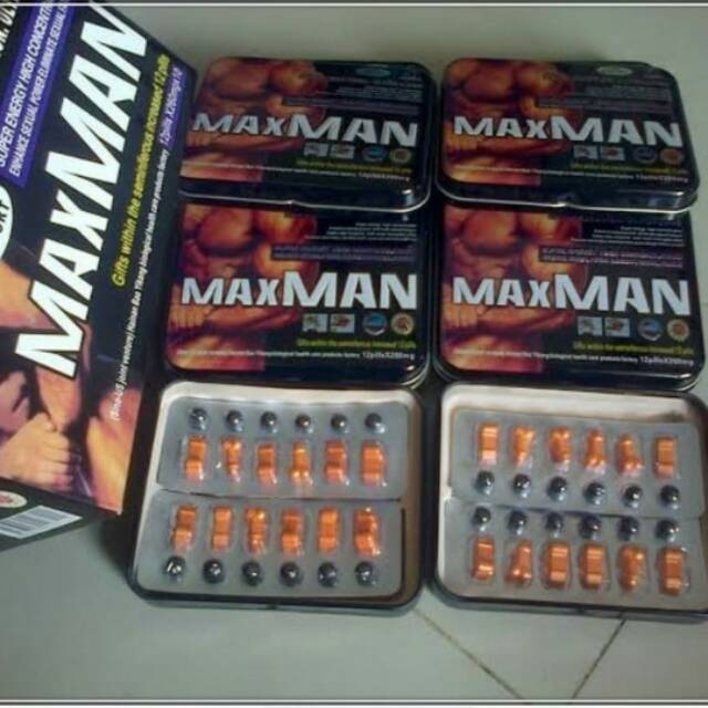 MAX-MAN ASLI Obat-Stamina-Pria-Tahan-Lama-Kuat-Herbal-Perkasa-Original