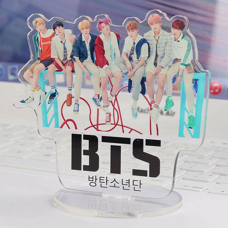 Kpop Bangtan Boys BTS Character Stand Plates Display Group Standee Model Acrylic