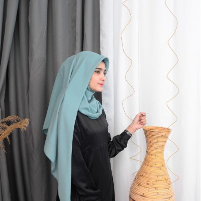 HIJAB VOAL SEGI EMPAT SYARI JUMBO OSKARA AZARA JILBAB SYAR'I 130 X 130 KHIMAR NON INSTAN