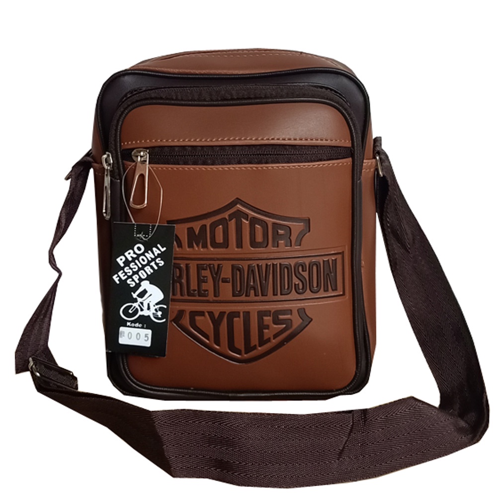 Tas Pria Slempang Tas Slingbag Tas Kerja Crossbody Bag Tas Messenger Tas Gadget Tas Notebook Tas Smartphone Tas HP Size Inchi Original S HRL 0891 10 - Coffee,