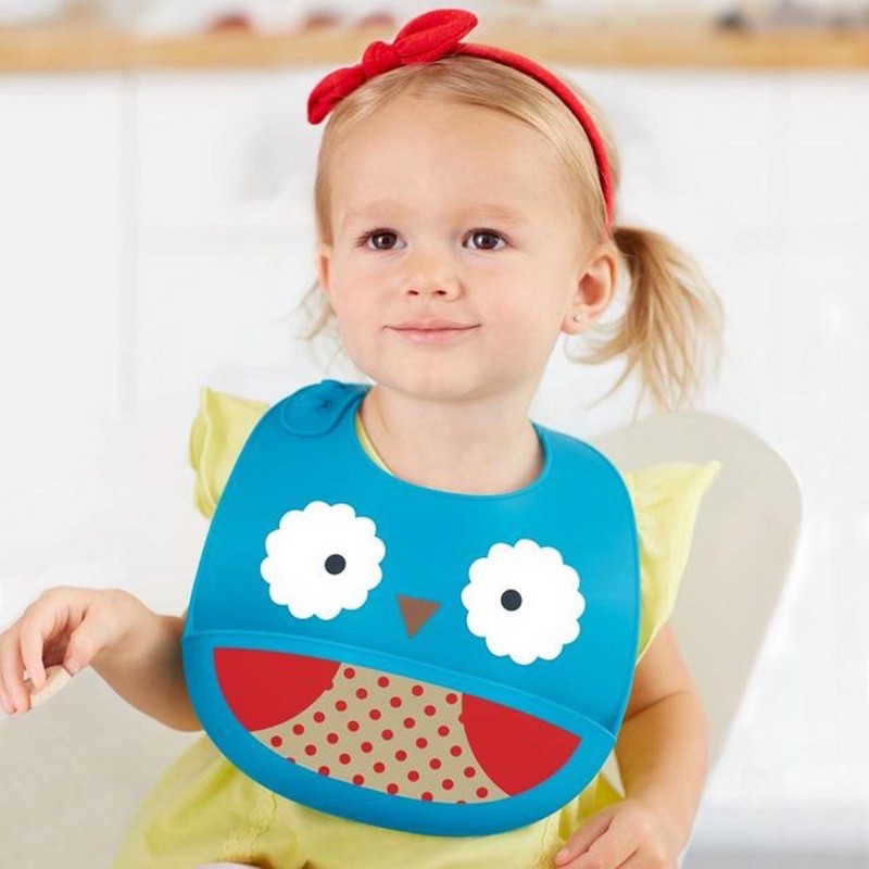 Skip Hop Zoo Silicone Bib - Celemek Silikon Skiphop