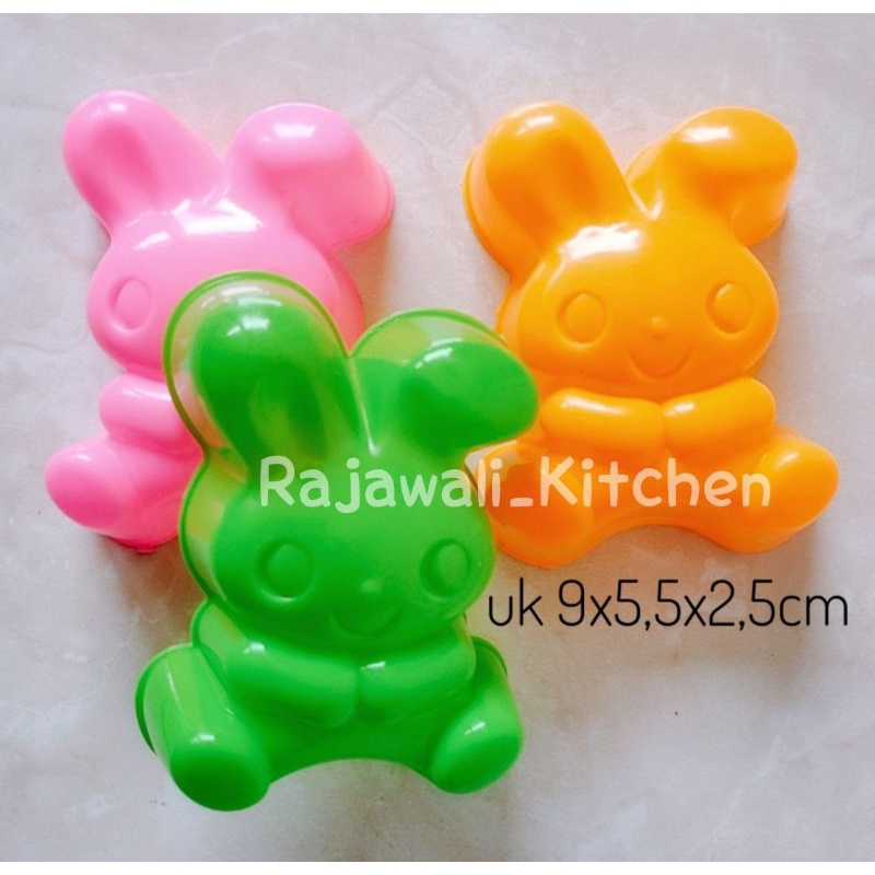 Cetakan Puding Bento Nasi Kelinci Melody Sedang Plastik