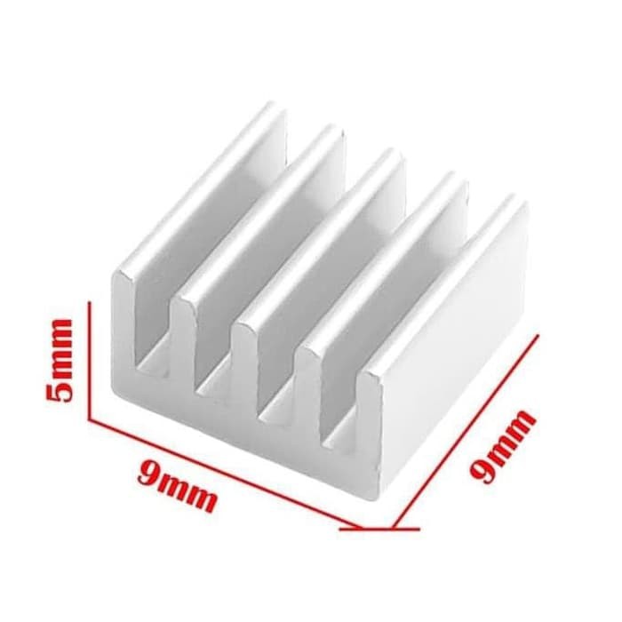 Aluminium Heatsink 9x9x5mm Heat sink