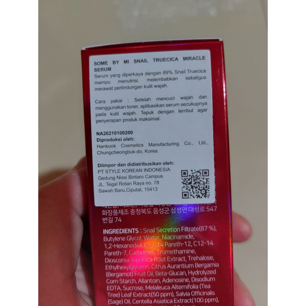 SOME BY MI Snail Truecica Miracle Repair Serum 50ml SOMEBYMI