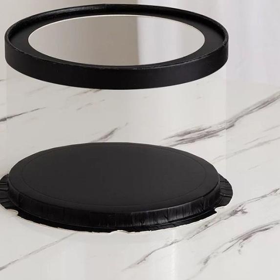 KOTAK TRANSPARAN BULAT CAKE BOX MIKA GIFT BOX MIKA ATAP TRANSPARAN SIZE 22 DAN 26 CM KOTAK KUE TRANS