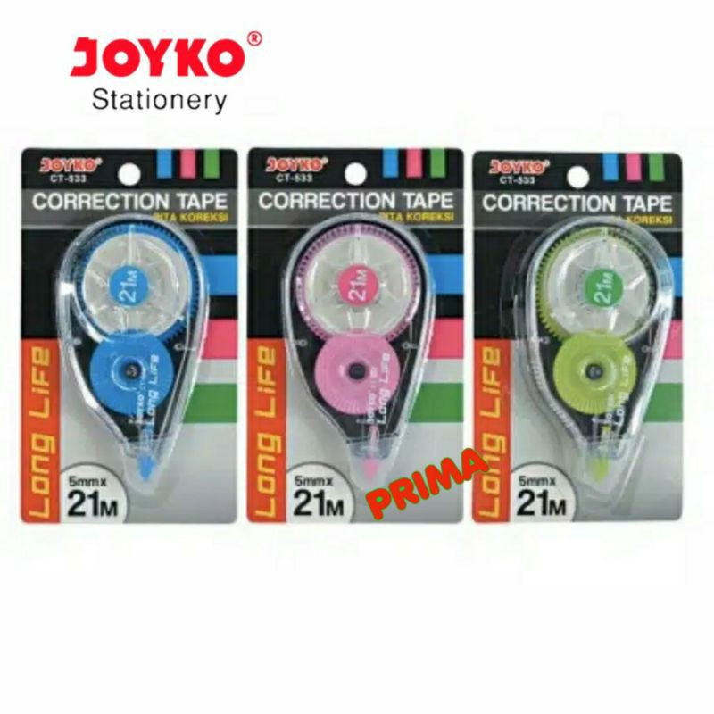 

TIP EX KERING / CORRECTION TAPE JOYKO CT 533 (21 METER)
