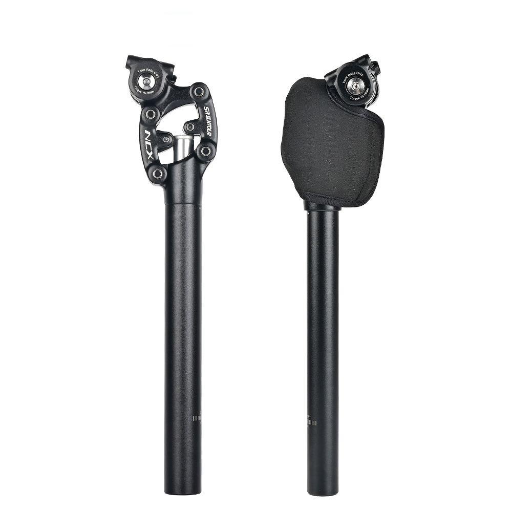 Lanfy Seatpost Sepeda 350mm Perlindungan Debu Shock Absorber Seat Tube Aksesoris Jajar Genjang Konstruksi Protection Case Seat Tube Clamp Suspensi Seat Post