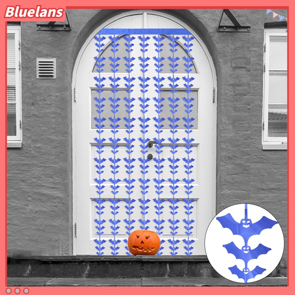 (In Stock) Tirai Pintu Motif Kelelawar Realistis Tanpa Bau Untuk Dekorasi Halloween