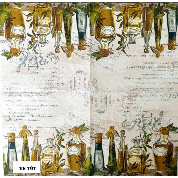 TISU NAPKIN DECOUPAGE EROPAH 33X33 CM TE 707 TTS