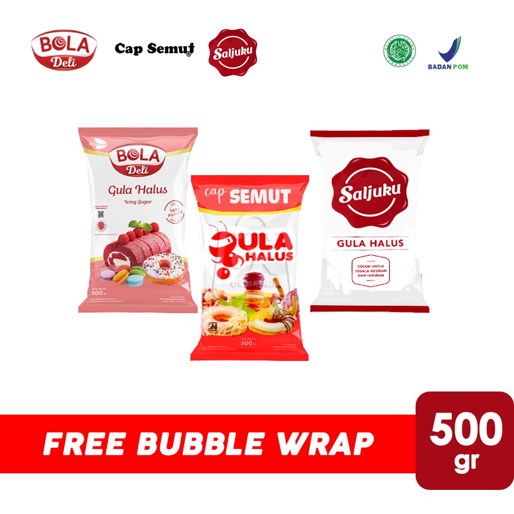 

Gula Halus Cap Semut / Saljuku / Bola Deli (500 gr)