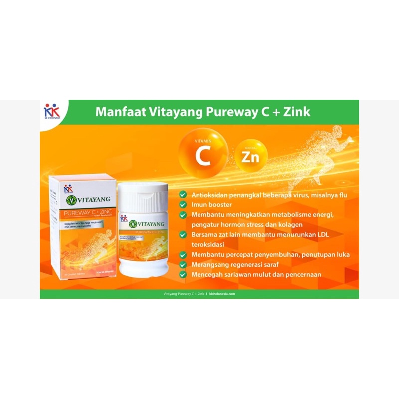Vitayang Pureway C + Zinc Vitamin C Tertinggi