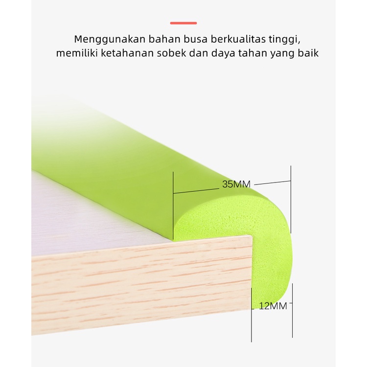 Pelindung Sudut Meja Motif L/Pengaman Sudut Meja/Safety Table Corner/Pelindung Sudut Siku Meja Kursi Tangga/Lebih tebal FH02