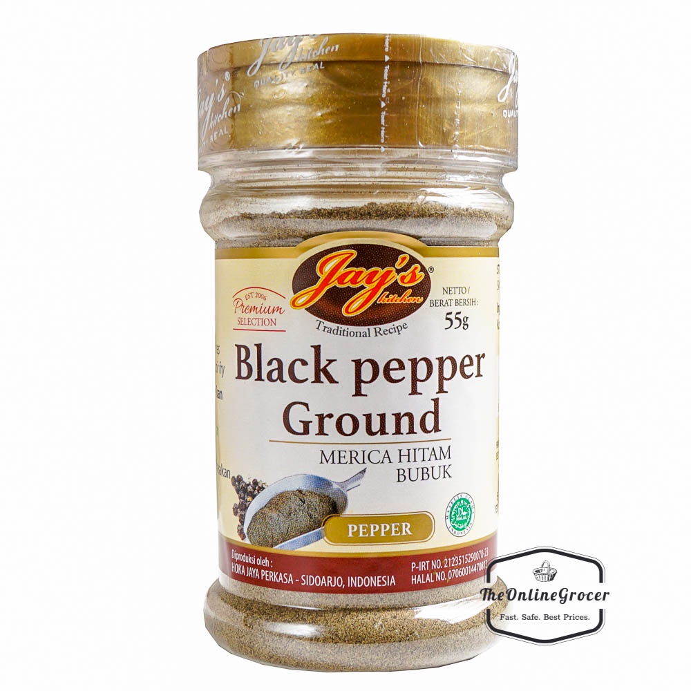 Jay’s Black Pepper Ground 55gr – Lada hitam bubuk