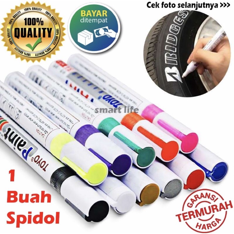 

(COD) SPIDOL PERMANEN ANTI AIR ORIGINAL /spidol ban / spidol nat keramik / spidol kaca / spidol kayu