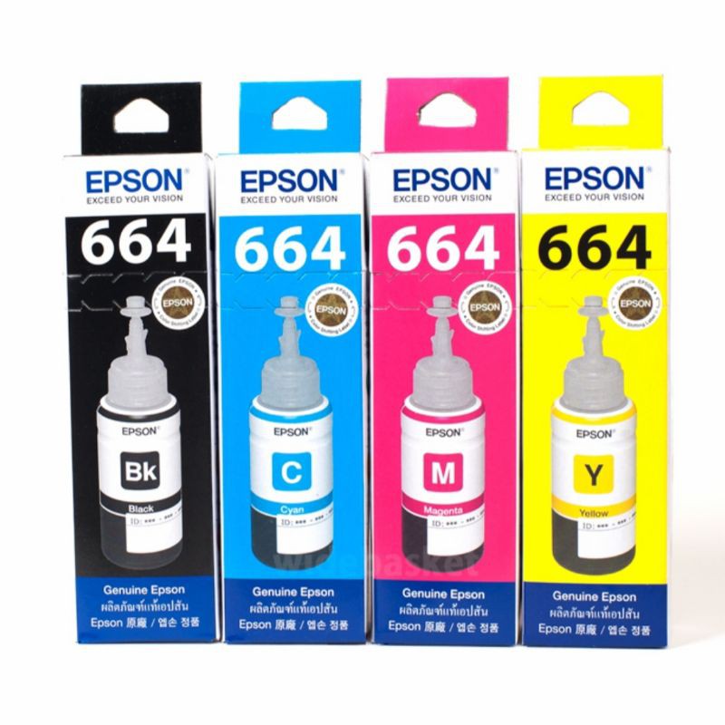 Tinta Epson 664 Original L-100,L110,L-200,L-210,L-220,L-350,L355,L-365 1set