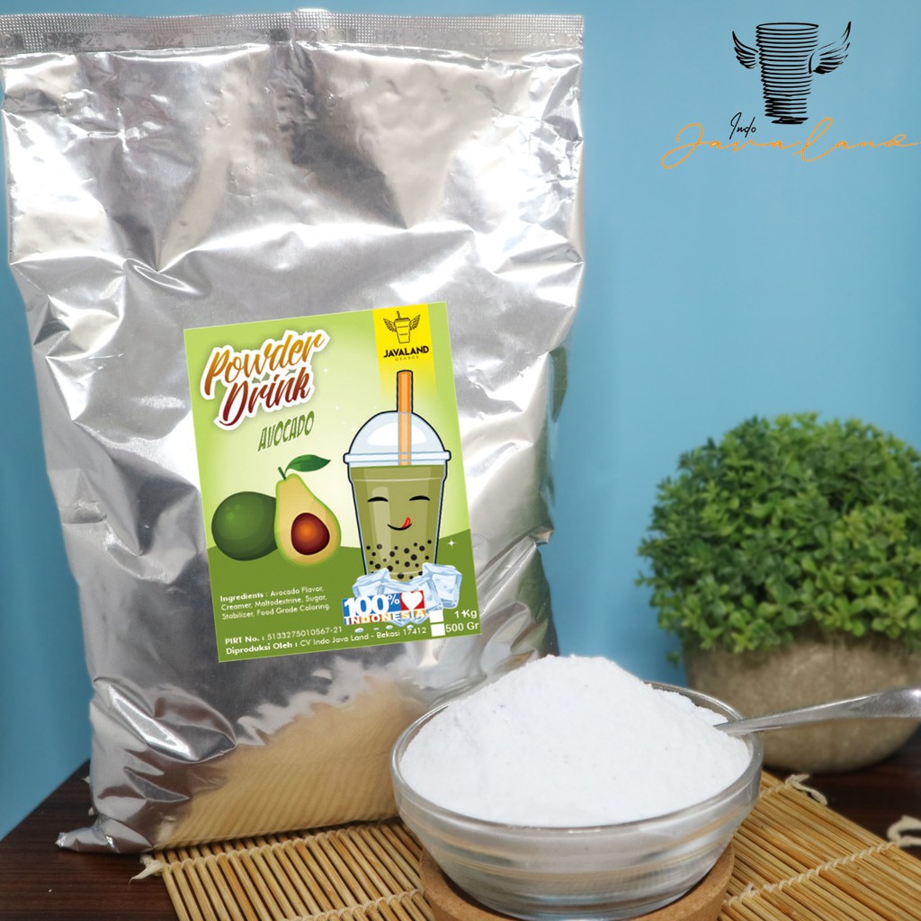 Javaland Bubuk Minuman Rasa Avocado / Alpukat 1Kg - Regular Plain | Bubble Powder Drink Boba