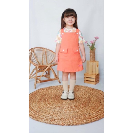 Setelan Overall Dress Flowkids Daily