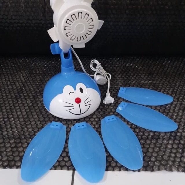 KIPAS ANGIN JEPIT 36W / 37W 5 baling KARAKTER DORAEMON KIPAS DINDING 3 IN 1 KYZUKU kipas Kumbang