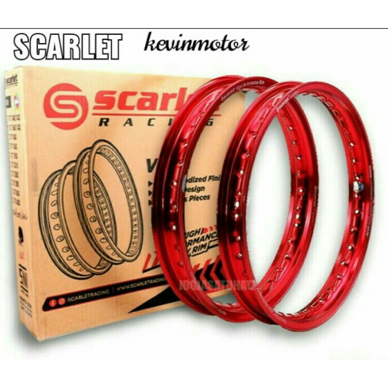 1SET 140/140 RING 17  VELG PELEK VELEK ALUMINIUM ALOY RIM ORIGINAL SCARLET WR SHAPE,1set dpn140 blkg