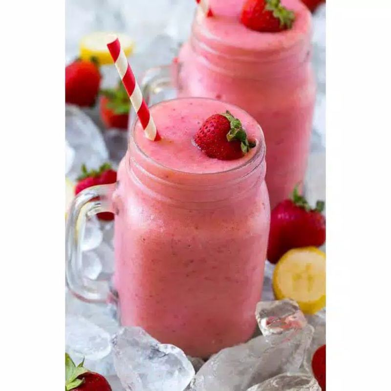 Jual Bubuk Minuman STRAWBERRY Smoothies Milkshake Powder Drink Golden ...