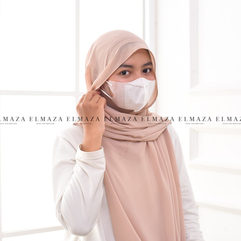TRENDING Hijab Pashmina New Normal Pashmina Instan Instant Tanpa Pentul Lubang Telinga & Earphone By Elmaza Part 1-5