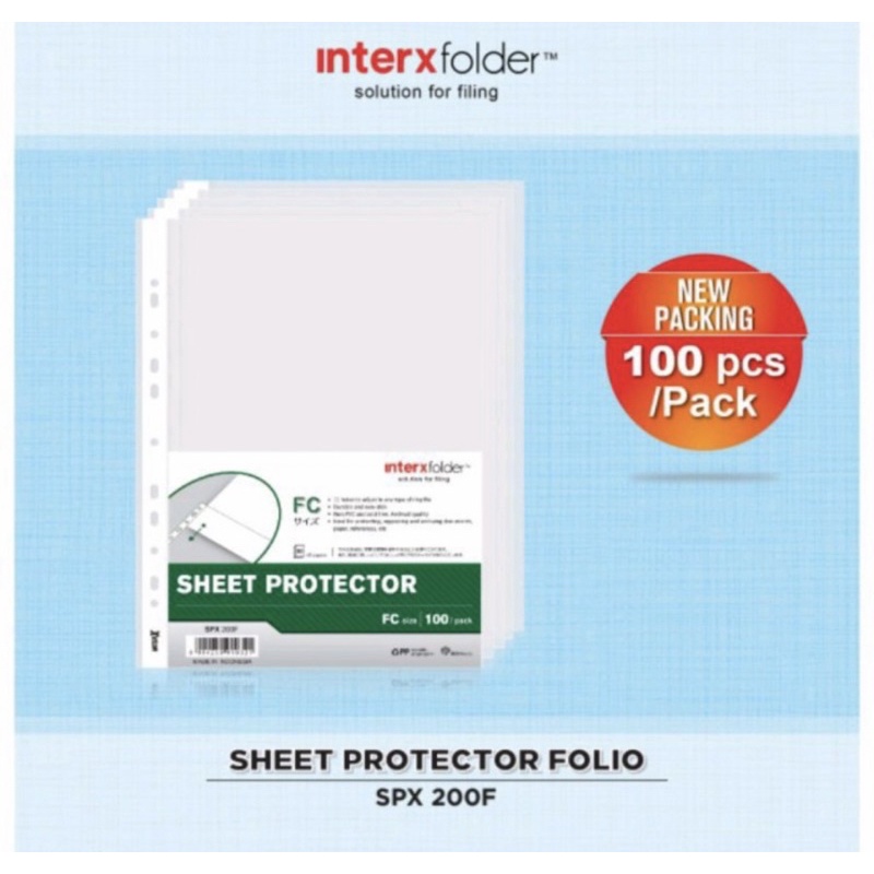 

Sheet Protector F4 isi 100 Lembar