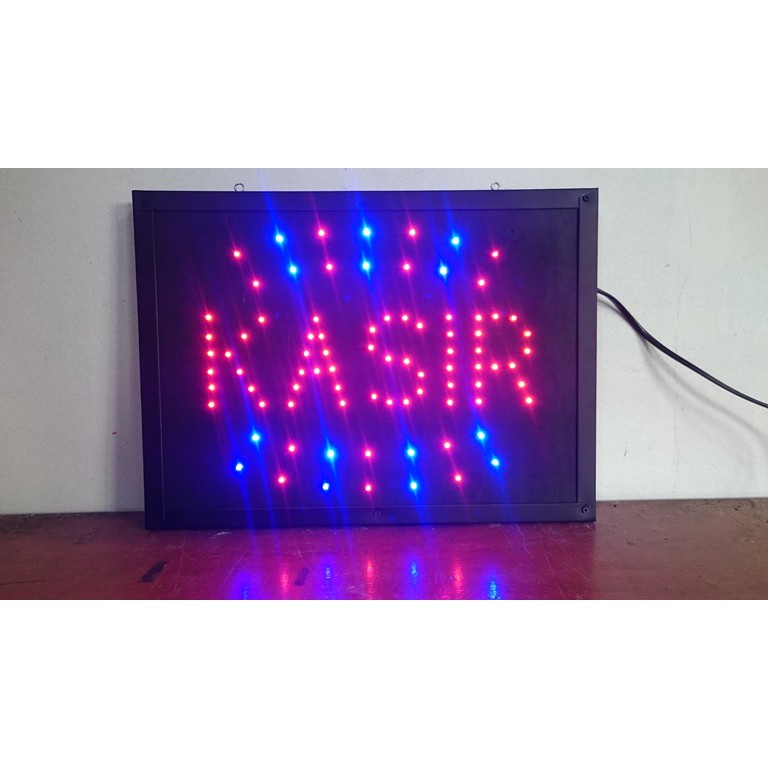 Jual Tulisan Open Kasir Toko Restoran Warung Lampu Led Sign Display