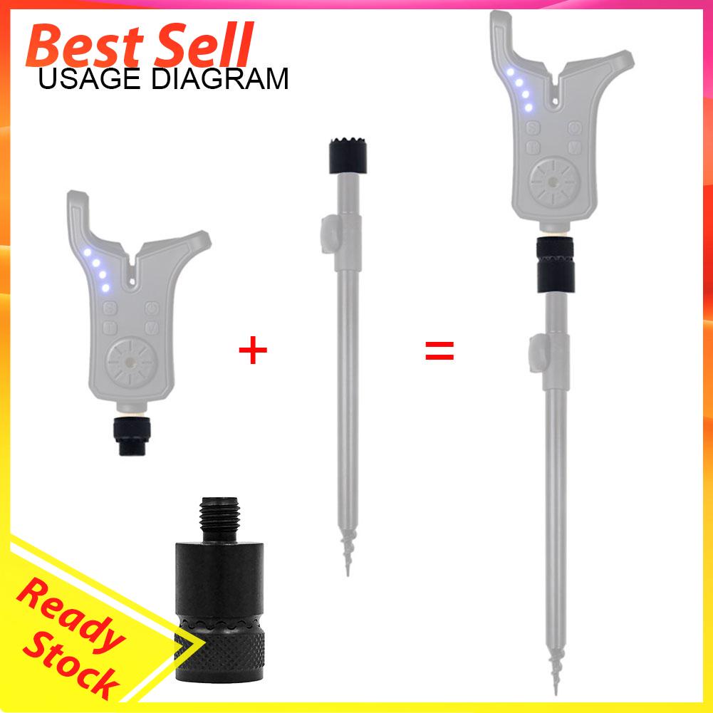 Adapter Konektor Alarm Gigitan Ikan Bahan Metal Quick Release Untuk Joran Pancing