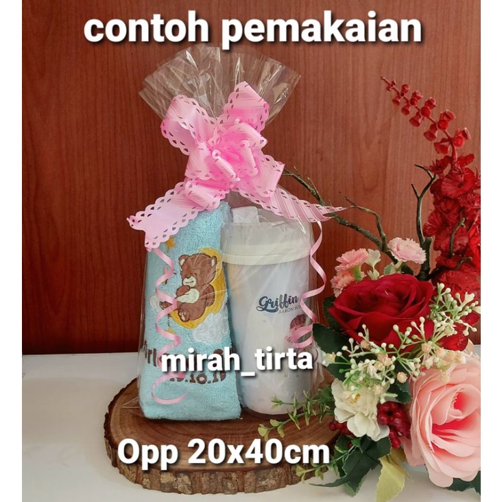 PLASTIK OPP KANTONG UK 20X40cM . OPP parcel 20x40cm.PLASTIK parcel 20x30 .plastik 20x25cm