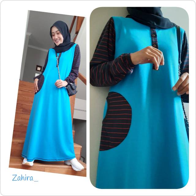 Gamis kaos Oka oke/ gamis Zahira/ gamis kaos dewasa
