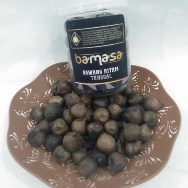 Bawang hitam tunggal 100gram hitam lanang