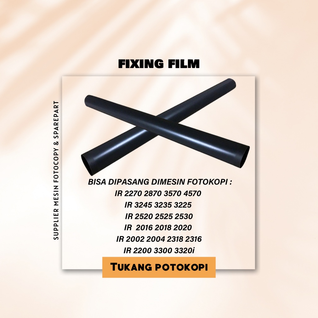 Fixing film sleeve ir3300 / ir4570