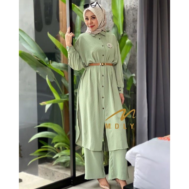 GAMIS WANITA TERBARU ORiGINAL JINGGA SET BY M DLY 03091